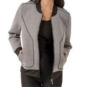 Reebok-RBX Tempo Scuba Bomber Women’s 
Jacket Size Medium Grey/Black